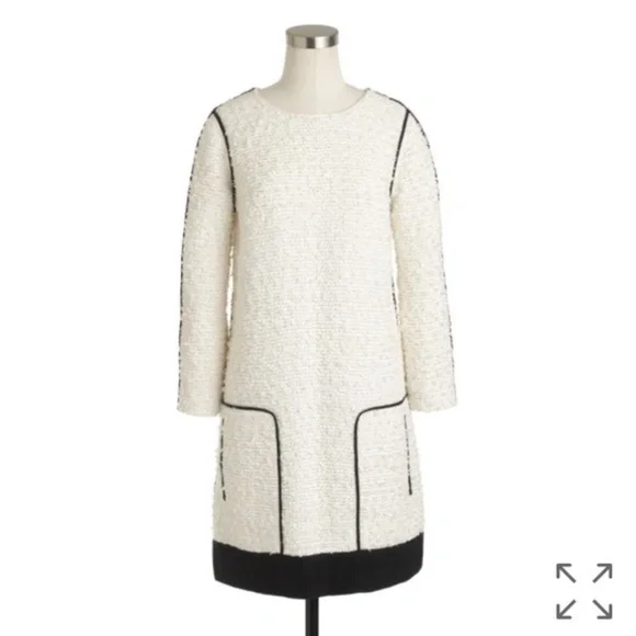 J.Crew Collection Snow Tweed Dress, Size 6 - Picture 7 of 9